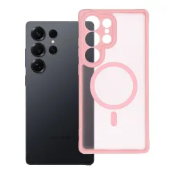 Futerał do Samsung S25 ULTRA Full Matte Mag Cover zgodny z MagSafe jasnoróżowy