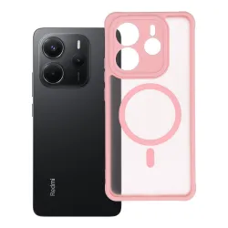 Etui na Xiaomi Redmi Note 14 5G Full Matte Mag Cover zgodne z MagSafe jasnoróżowy