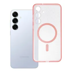 Etui na Samsung S25 Clear Mag Cover - Glitter (Str) zgodne z MagSafe różowe glitter