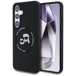 KARL LAGERFELD futerał do SAMSUNG S25 KLHMS25SSKCHTCK (Magnetic Silicone Double Heads) czarny