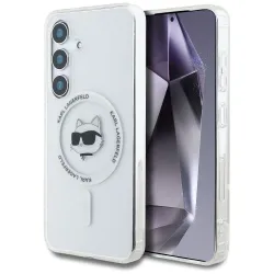 KARL LAGERFELD futerał do SAMSUNG S25 Plus KLHMS25MHLSCHH (Magnetic IML Metal Choupette Head) biały