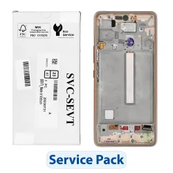 ServicePack Wyświetlacz LCD SAMSUNG A53 5G A536B GH82-28024D Gold