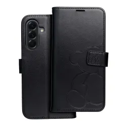 Etui z klapką na Samsung A56 5G Mezzo Book teddy bear czarne