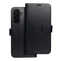 Etui z klapką na Samsung A26 5G Mezzo Book teddy bear czarne
