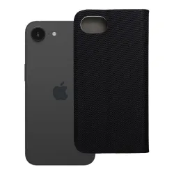 Etui z klapką na iPhone 16e (SE 4 2025) Sensitive Book czarne