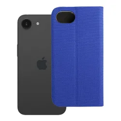 Etui z klapką na iPhone 16e (SE 4 2025) Sensitive Book niebieskie