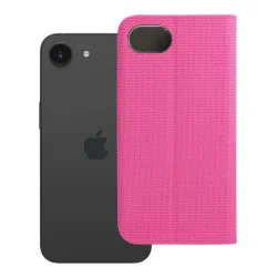 Etui z klapką na iPhone 16e (SE 4 2025) Sensitive Book różowe