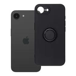 Etui na iPhone 16e (SE 4 2025) / 17e Silicone Ring czarne