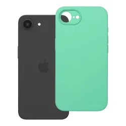 Etui na iPhone 16e (SE 4 2025) / 17e Silicone 2mm (camera protection) miętowe