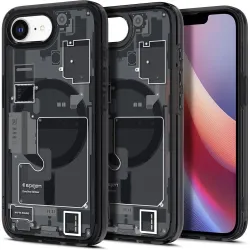 SPIGEN futerał ULTRA HYBRID MAG kompatybilny z MagSafe do IPHONE 16e (SE 4 2025) zero one black