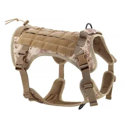 Szelki dla psa TACTICAL rozmiar S brązowe