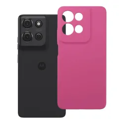 Etui na Motorola G75 Silicone 2mm (camera protection) różowe