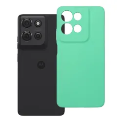 Etui na Motorola G75 Silicone 2mm (camera protection) miętowe