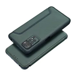 Etui z klapką na Xiaomi Redmi NOTE 14 PRO 4G Razor Book ciemnozielone