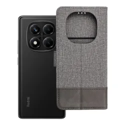 Etui z klapką na Xiaomi Redmi Note 14 PRO 4G Gomma Book szare