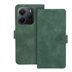 Etui z klapką na Xiaomi Redmi NOTE 14 4G (GLOBAL - 164,84mm x 78,15mm x 8,16mm) Tender Book zielone