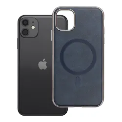 Etui na iPhone 11 Gentleman Mag Cover zgodne z MagSafe granatowe