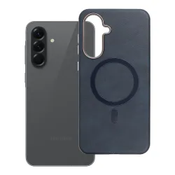 Etui na Samsung A56 Gentleman Mag Cover zgodne z MagSafe granatowe