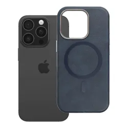 Etui na iPhone 16 PRO Gentleman Mag Cover zgodne z MagSafe granatowe