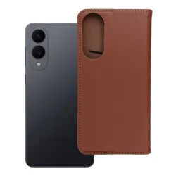 Etui z klapką na Samsung S25 EDGE Smart Pro Book skórzane brązowe