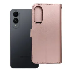 Etui z klapką na Samsung S25 EDGE Mezzo Book teddy bear złoto-różowe