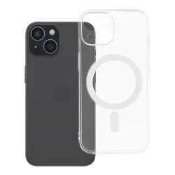 Etui na iPhone 15 Clear Case 2 mm Mag Cover zgodne z MagSafe (camera protection) transparentne