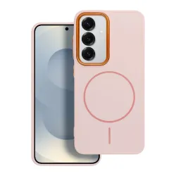 Etui na Samsung A16 5G / A16 4G Frame Mag Cover zgodne z MagSafe pudrowy róż