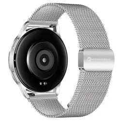Pasek do Samsung Galaxy Watch Forcell F-Design FS11 magnetyczny stal 22 mm srebrny