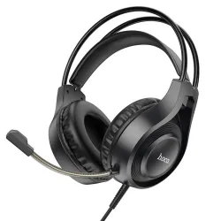 Słuchawki przewodowe nauszne Jack 3,5 mm Hoco W106 czarne
