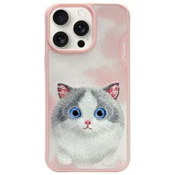 NIMMY futerał BIG EYED PET 2.0 Cat do IPHONE 15 Pro różowy