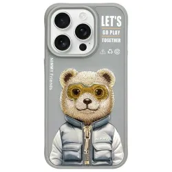 NIMMY futerał COOL&CUTE 2.0 Bear do IPHONE 15 Pro szary