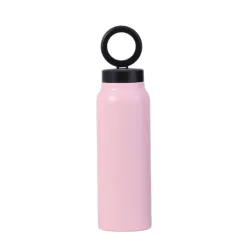 Butelka / bidon na wodę metal z uchwytem kompatybilnym z Magsafe 950ml różowy
