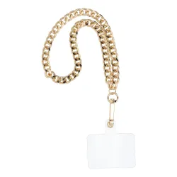 Smycz do telefonu, Zawieszka do telefonu - CHAIN #41 / długość sznura 40cm (20cm w pętli) / na nadgarstek - złoty