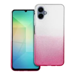 Etui na Samsung A06 5G Shining transparentne różowe