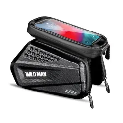 WILDMAN sakwa rowerowa na ramę na zamek 1,2L (4"-7") ES6 czarna