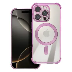 Etui na iPhone 17 Antishock Electro zgodne z MagSafe purpurowe