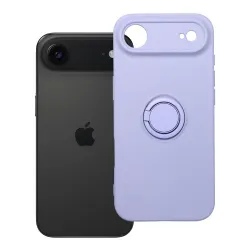 Etui na iPhone 17 AIR Silicone Ring fioletowe