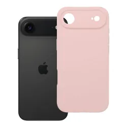 Etui na iPhone 17 AIR Silicone 2mm (camera protection) pudrowy róż