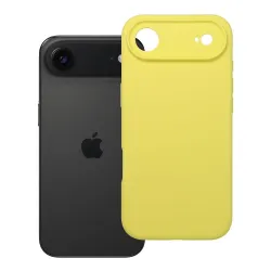 Etui na iPhone 17 AIR Silicone 2mm (camera protection) zółte