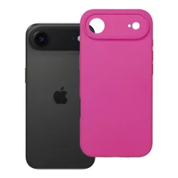 Etui na iPhone 17 AIR Silicone 2mm (camera protection) zgodne z MagSafe różoweówe