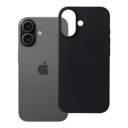 Etui na iPhone 17 Silicone Mag Cover zgodne z MagSafe (big hole) czarne