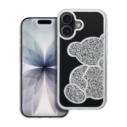 Etui na iPhone 17 Teddy Bear srebrne