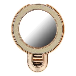 Stojak na telefon CIRCLE MIRROR - naklejany - złoty