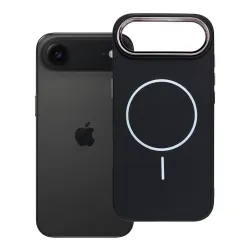 Etui na iPhone 17 AIR Frame Mag Cover zgodne z MagSafe czarne
