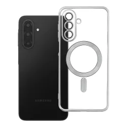 Etui na Samsung A17 / A18 Electro Mag Cover zgodne z MagSafe srebrne