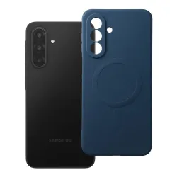 Etui na Samsung A17 / A18 Silicone Mag Cover zgodne z MagSafe (camera protection) niebieskie