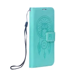 Etui z klapką na Samsung S25 FE Mezzo Book łapacz snów zielone