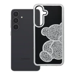 Etui na Samsung S25 FE Teddy Bear srebrne