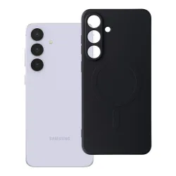 Etui na Samsung S25 FE Silicone Mag Cover zgodne z MagSafe (camera protection) czarne