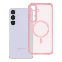 Etui na Samsung S25 FE Full Matte Mag Cover zgodne z MagSafe jasnoróżowy